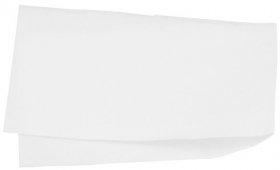Serwetki bibułkowe Bavillo, 33x33cm, 1-warstwowe, składane w 1/8, 250 sztuk, biały