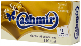 Chusteczki higieniczne Cashmir, w kartoniku, 150 sztuk
