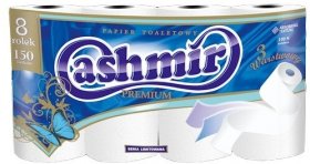 Papier toaletowy Cashmir Premium,  3- warstwowy, 16.5m, 8 rolek, biały