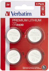 Bateria litowa Verbatim, CR2430, 3V, 4 sztuki