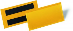 Kieszeń magazynowa Durable, magnetyczna, 100x38mm, 50 sztuk, żółty