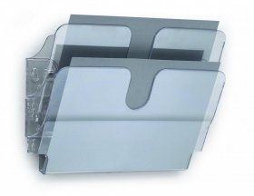 Pojemnik na dokumenty Durable Flexiplus, poziomy, A4, 2 sztuki, przezroczysty