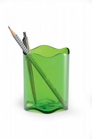 Kubek na długopisy Durable Trend, 80x102mm, przezroczysty jasnozielony