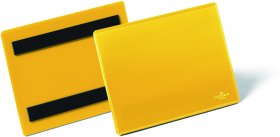 Kieszeń magazynowa Durable, magnetyczna, A6, pozioma, 50 sztuk, żółty