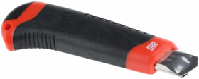 Nóż bezpieczny z wymiennym ostrzem RS-Pro, 18mm, czarno-czerwony