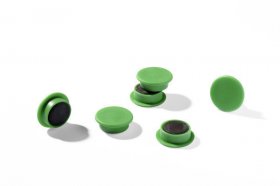Magnesy do tablic Durable, 21mm, 20 sztuk, zielony
