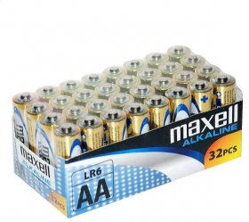 Bateria alkaliczna Maxell, AA, 32 sztuki