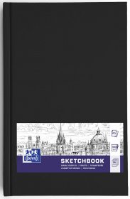 Blok rysunkowy Oxford Sketchbook, A5, 96 kartek, czarny