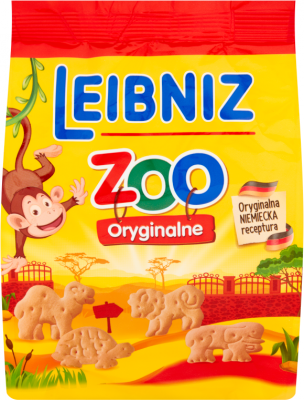 Herbatniki Leibniz Zoo Original, maślany, 100g