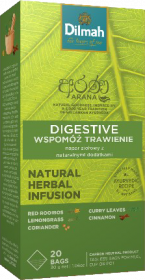 Herbata funkcjonalna w torebkach Dilmah Arana Digestive / Wspomóż trawienie, 20 stuk x 1.5g