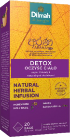 Herbata funkcjonalna w torebkach Dilmah Arana Detox / Oczyść ciało, 20 stuk x 1.5g