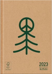 Kalendarz książkowy Herlitz ECO & SzSzymankiewicz 2023, A5, dzienny, 160 kartek, Pacyfka