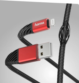 Kabel ładujący Hama Extreme, USB-A/ LIGHTNING, 1.5m, czarny