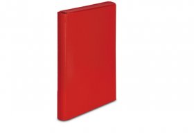 Teczka akademicka VauPe, A4, 35mm, na rzep, czerwony