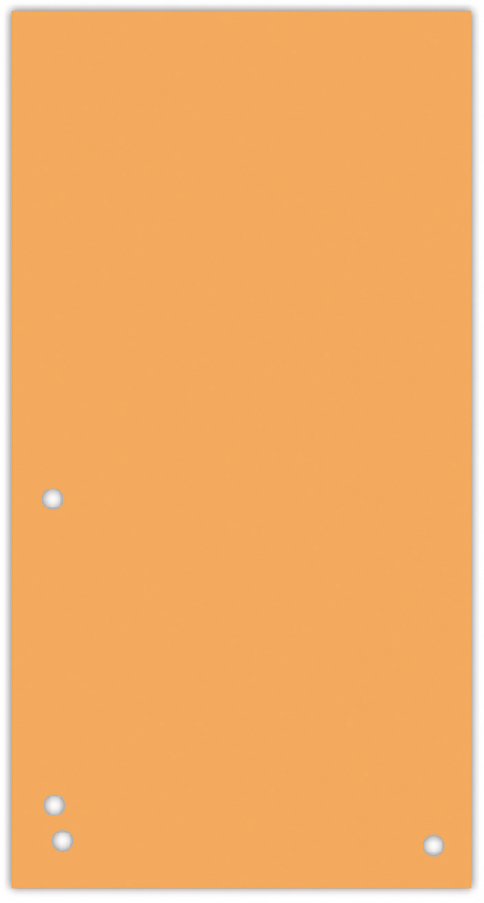 Przekładki do segregatora 1/3 A4 kolorowe kartonowe Donau pomarańczowy