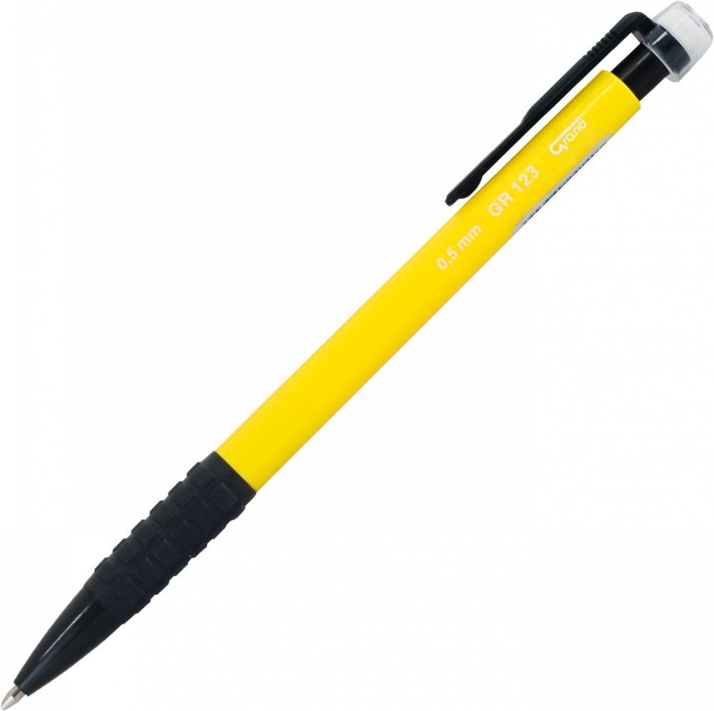 Ołówek automatyczny Grand GR123, 0.5mm, z gumką, mix kolorów