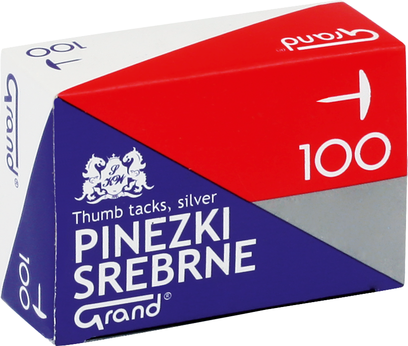 Pinezki Grand srebrne /a`100/