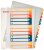 Przekładki plastikowe numeryczne z możliwością nadruku Esselte Maxi, A4, 1-12 kart , mix kolorów