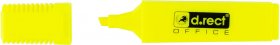 Zakreślacz D.Rect, 1127, ścięta, 5mm, żółty