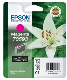 Tusz Epson T0593 (C13T059340), 520 stron, magenta (purpurowy)