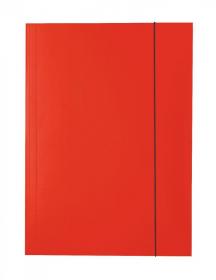 Teczka kartonowa z gumką lakierowana Esselte, A4, 400g/m2, 4mm, czerwony