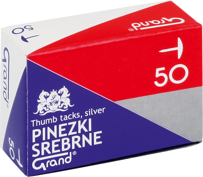 Pinezki Grand srebrne /a`50/