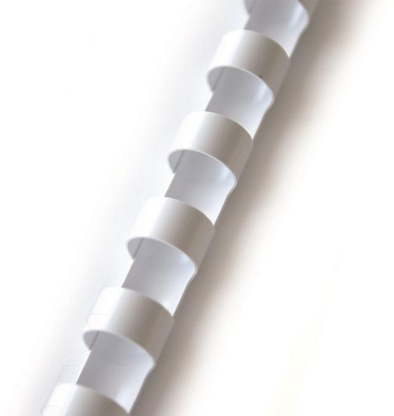 Grzbiety do bindowania 10mm Argo - 100 sztuk biały