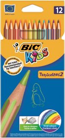 Kredki ołówkowe Bic TropiColors, 12 kolorów