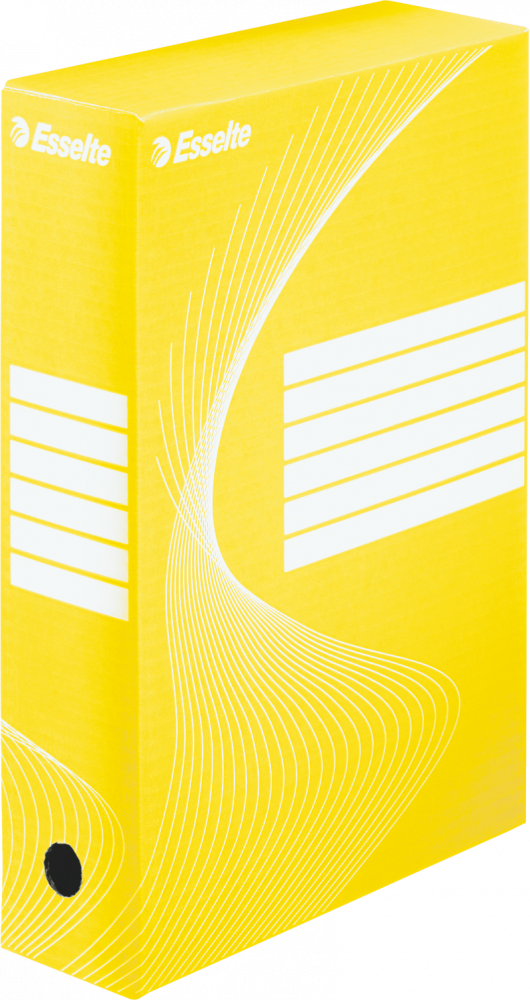Pudełko archiwizacyjne Esselte Standard 8cm żółty