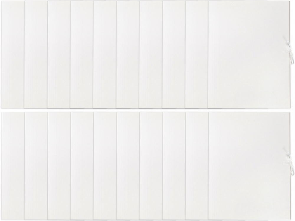 100x teczka wiązana Barbara, A4, kartonowa, 250g/m2, biały
