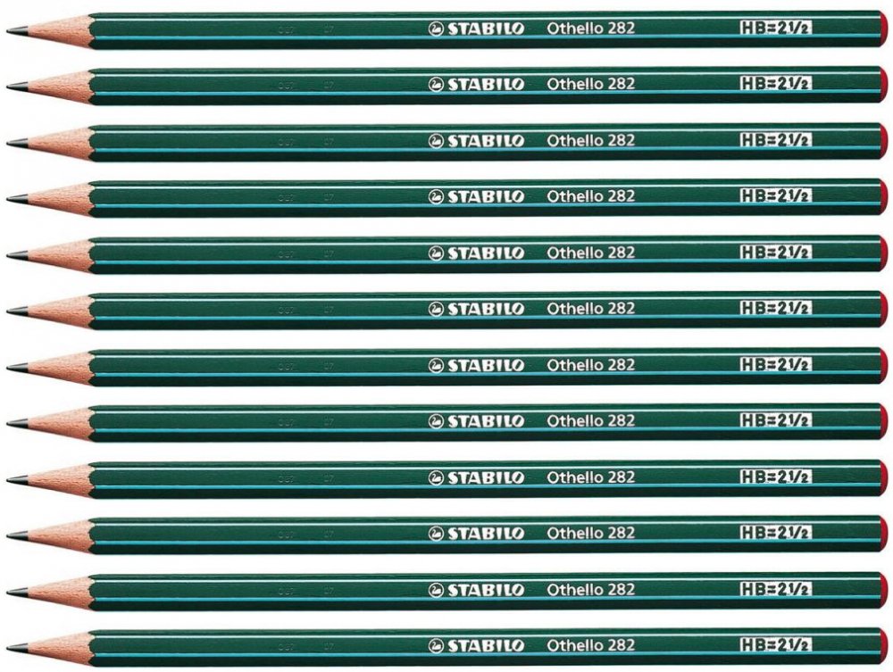 12x ołówek Stabilo Othello, 3B, zielony