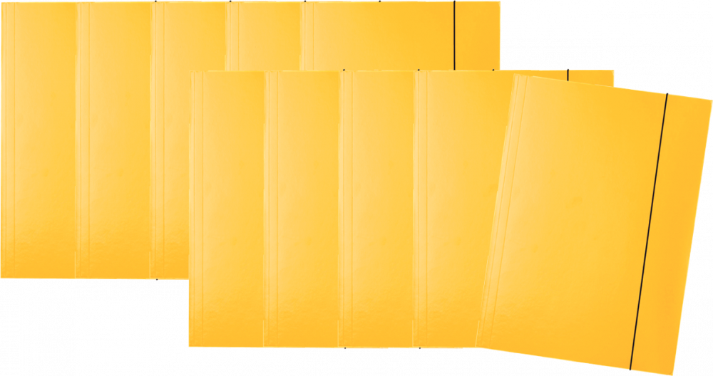 Teczka z gumką Esselte A4 kartonowa lakierowana żółty