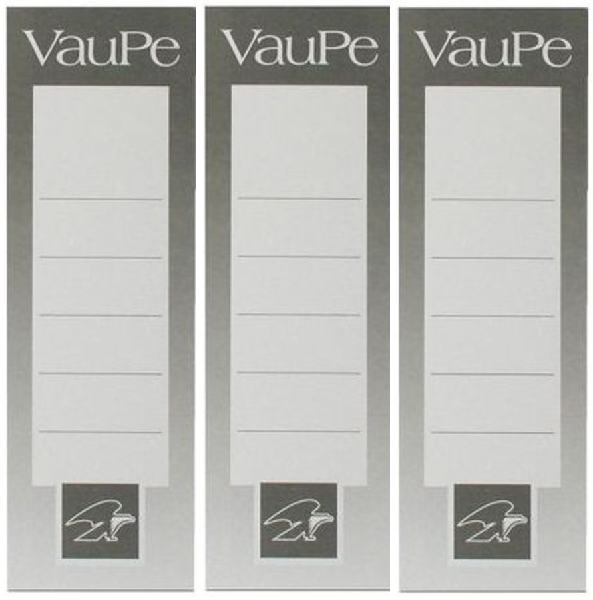 75szt etykiety do segregatorów VauPe, wsuwane, 48x152mm, biały