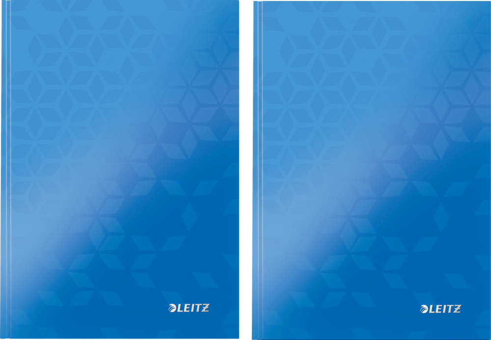 Brulion A5 80 kartek w kratkę Leitz Wow niebieski