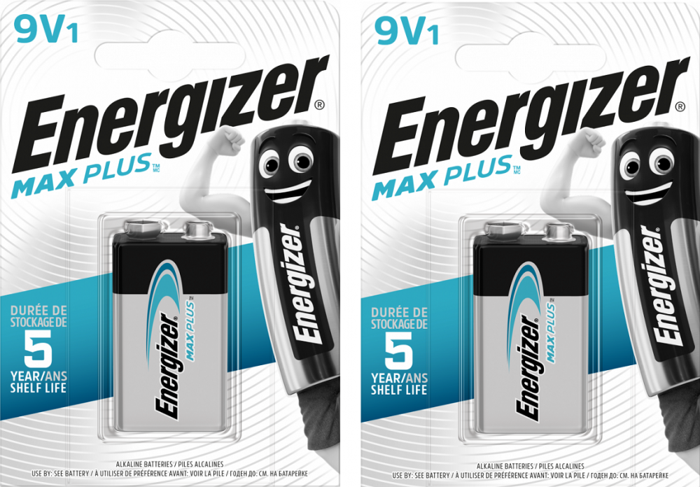 Bateria 9V 6LR61 Energizer Max Plus E