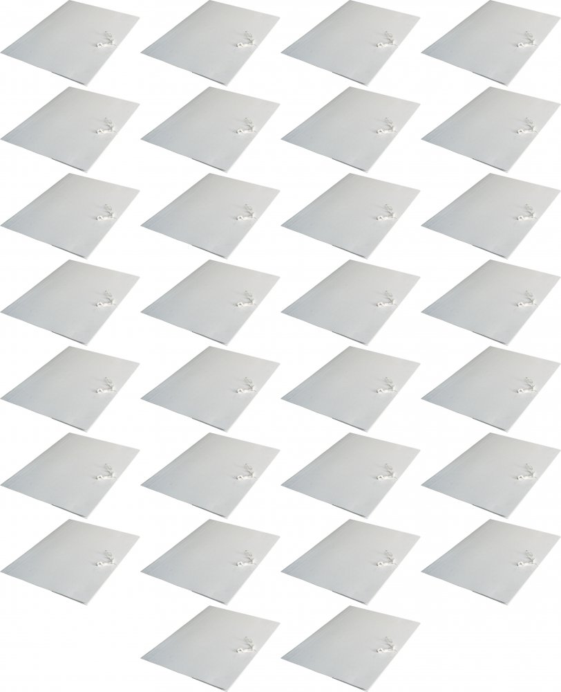 50x Teczka wiązana Barbara, A4, kartonowa, 250g/m2, biały
