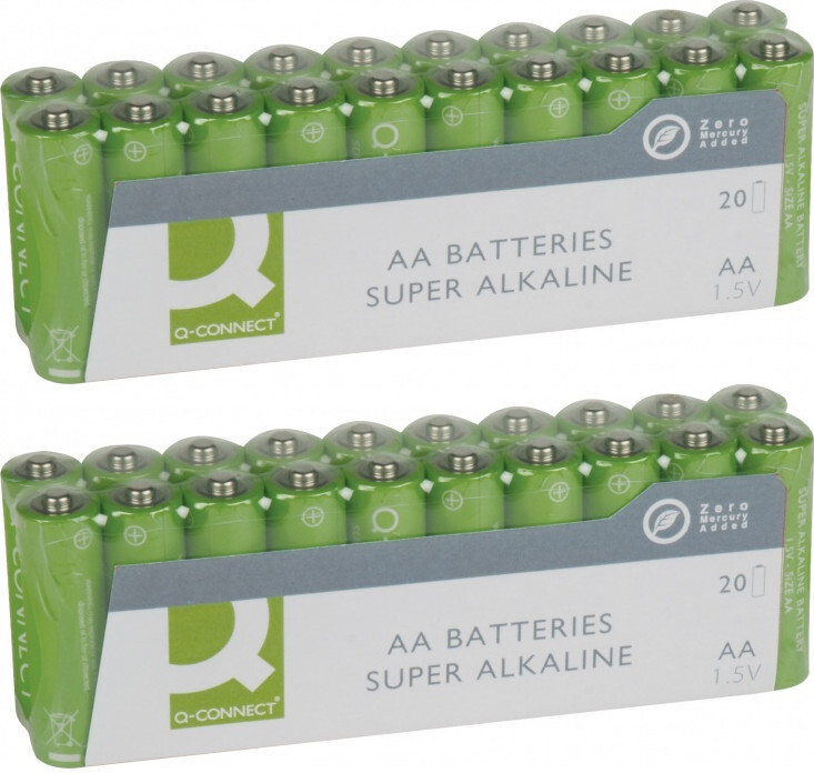 Baterie AA LR06 1.5V alkaliczne Q-Connect 20 sztuk