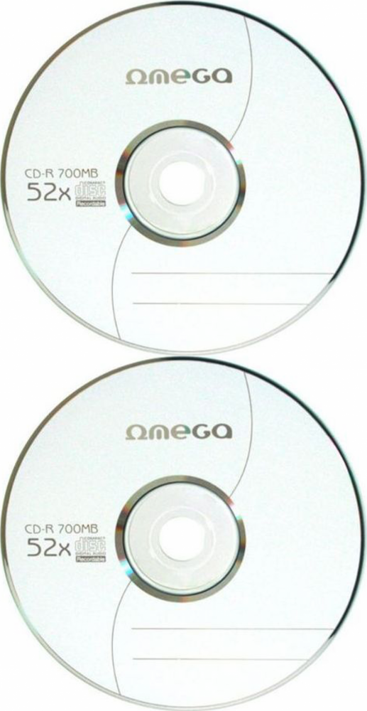 20szt Płyta CD-R Omega, do jednokrotnego zapisu, 700 MB, koperta