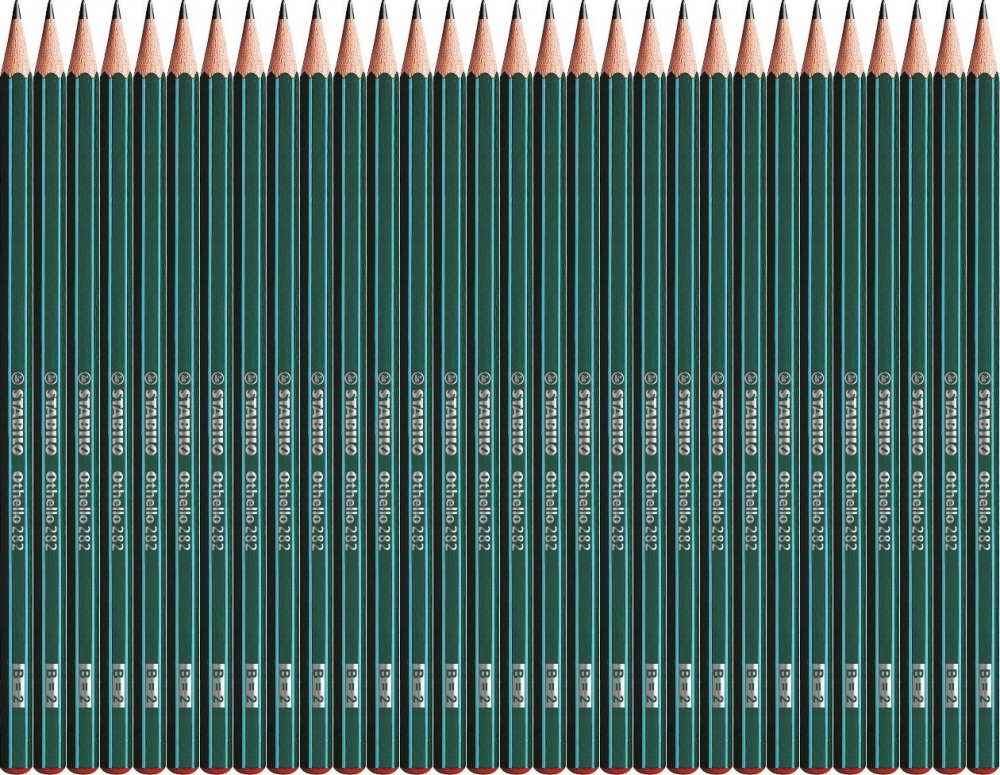 48x Ołówek Stabilo Othello, B, zielony