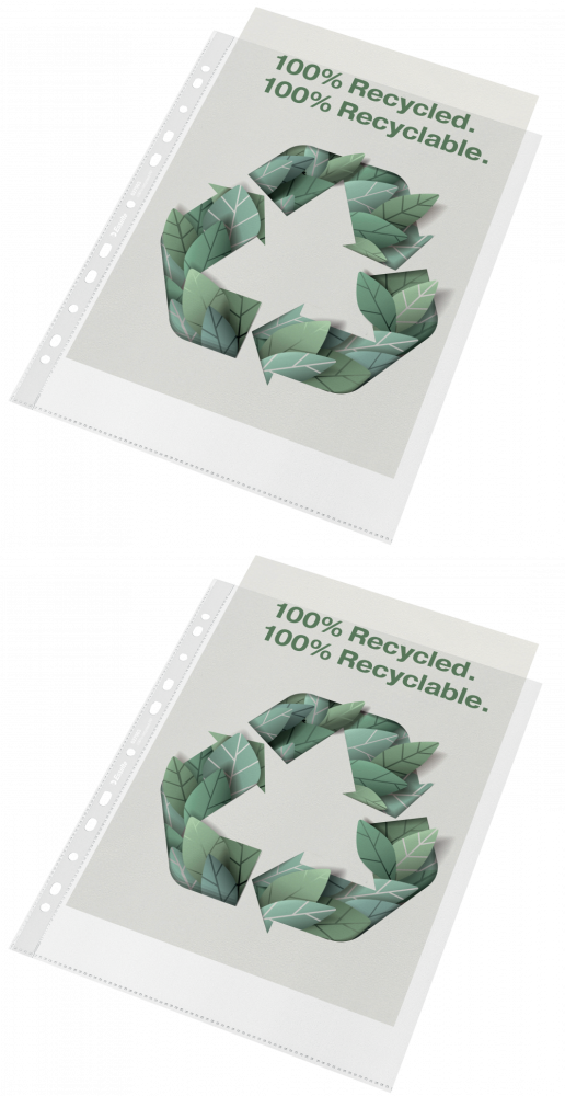 Koszulki na dokumenty A4 100 mic ekologiczne Recycled Premium 50 sztuk Esselte