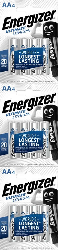 12szt Bateria litowa Energizer Lithium, AA, 1.5V, L91