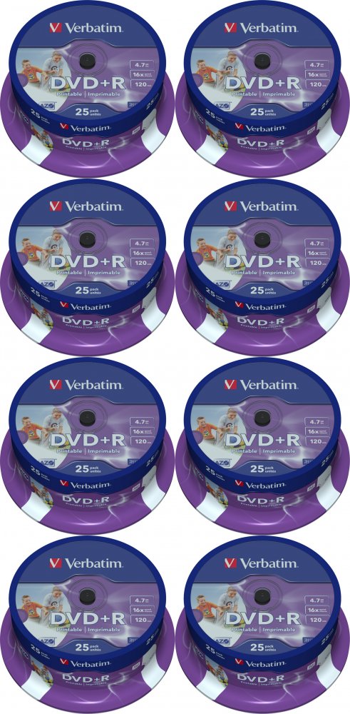 Płyta Verbatim DVD+R 4.7GB cake 25 sztuk
