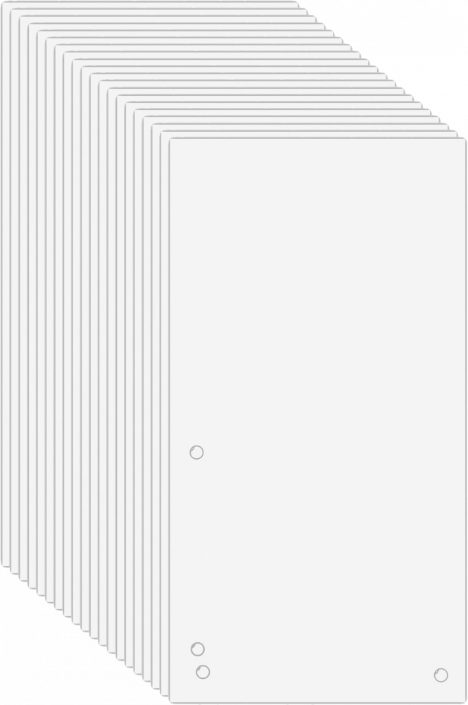 Przekładki do segregatora 1/3 A4 kolorowe kartonowe Donau biały