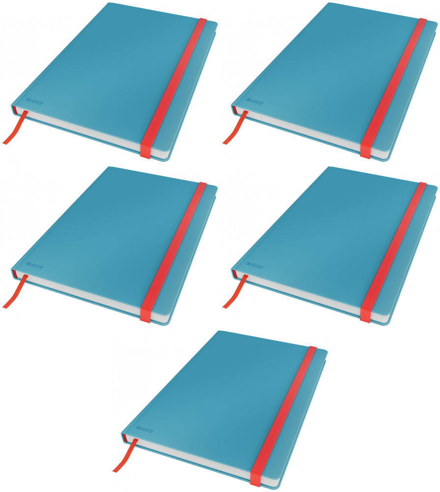Notatnik B5 w kratkę 80 kartek Leitz Cosy Soft Touch niebieski