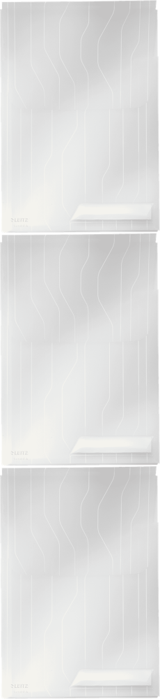 9szt Folder groszkowy Leitz CombiFile, poszerzany, z klapką, A4, do 150 kartek, 200μm, transparentny