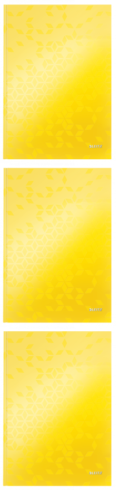 Brulion A4 80 kartek w kratkę Leitz Wow żółty
