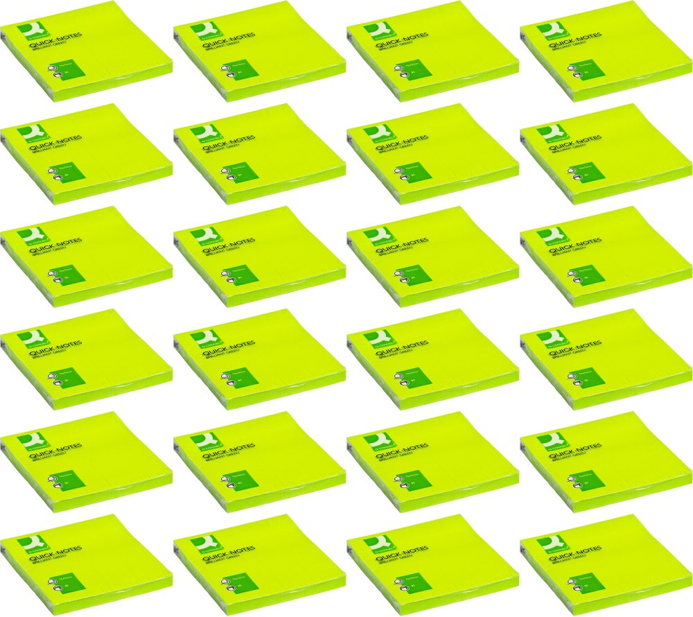 Karteczki samoprzylepne Q-Connect Brilliant 76x76mm 80 kartek zielony