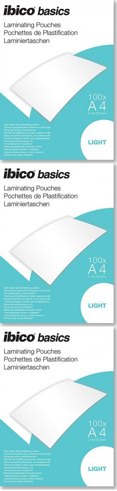300 arkuszy Folia do laminacji Ibico, 216x303mm, A4, 2x75 μm