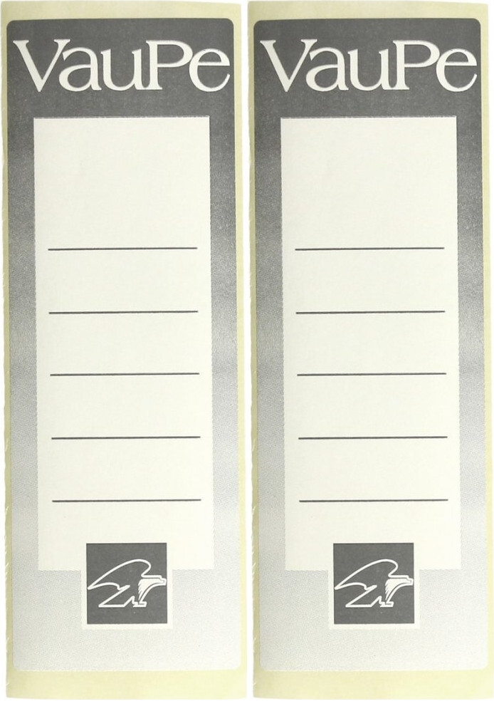 2x Etykiety do segregatorów VauPe, samoprzylepne, 55x155mm, 25 sztuk