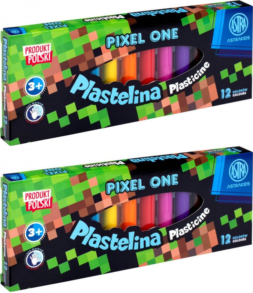 Plastelina Astra Pixel One 12 kolorów